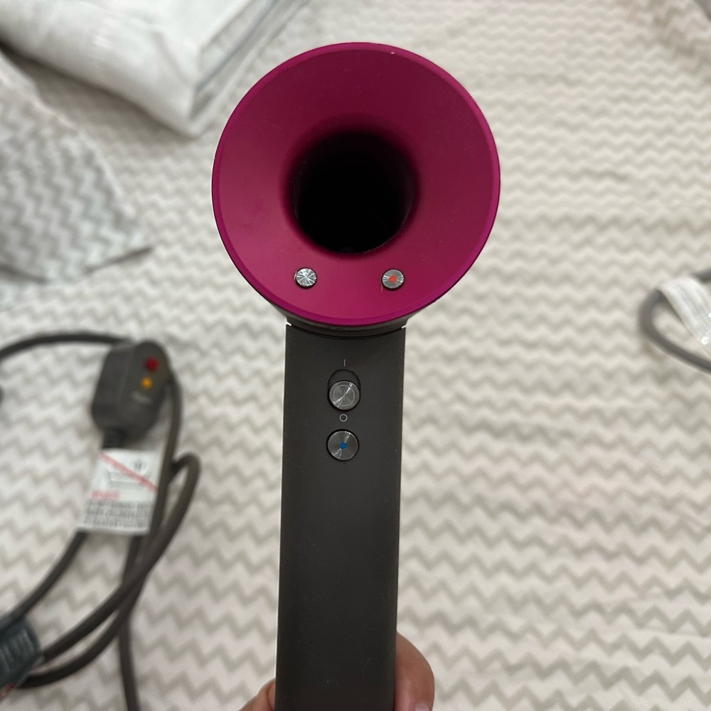 Dyson professional hair dryer.